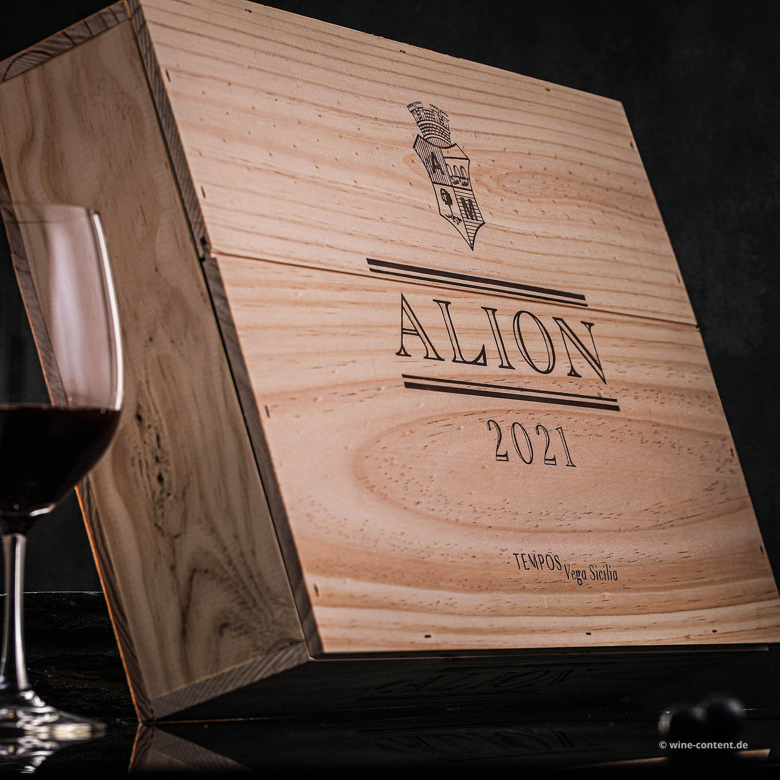 6er-Holzkiste Ribera del Duero 2021 Alión