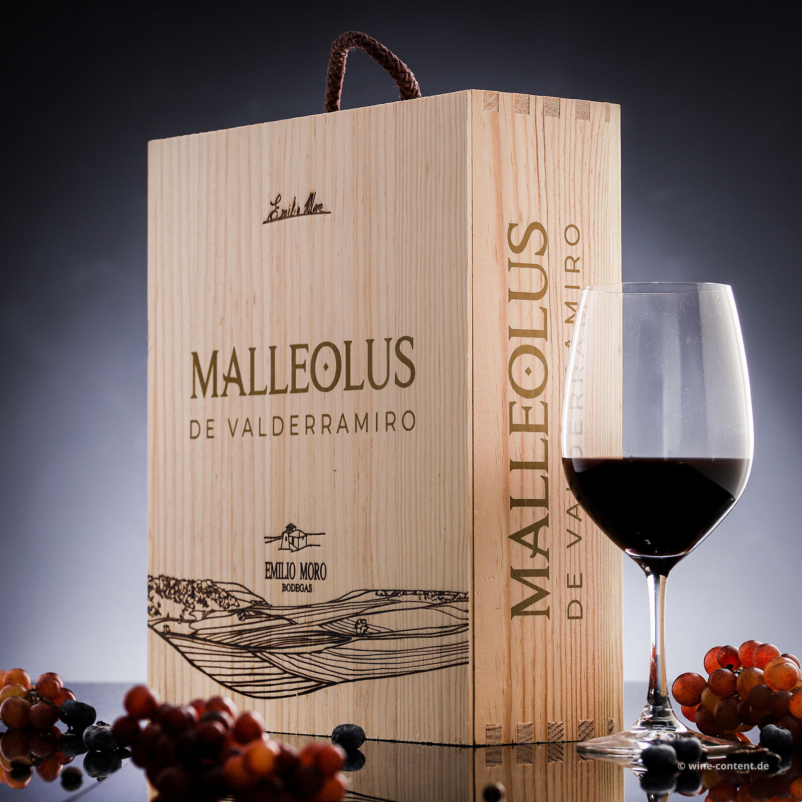 3er-Holzkiste Malleolus de Valderramiro 2021