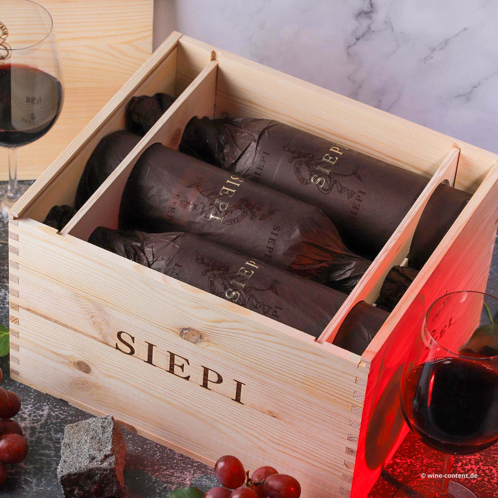 6er-Holzkiste Siepi 2022