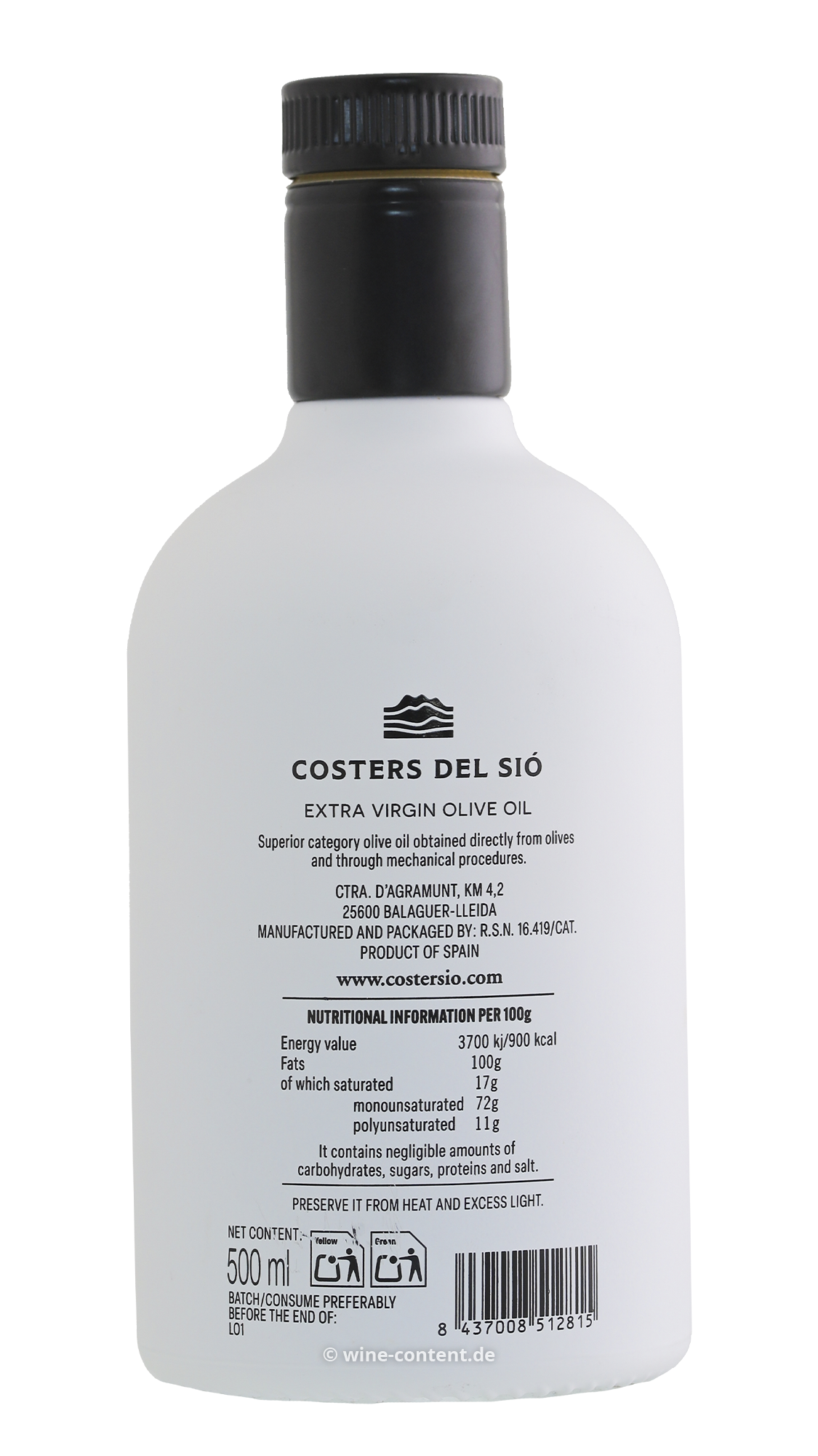 0,5 L Olivenöl Extra Virgin La Boscana 2024 Early Harvest