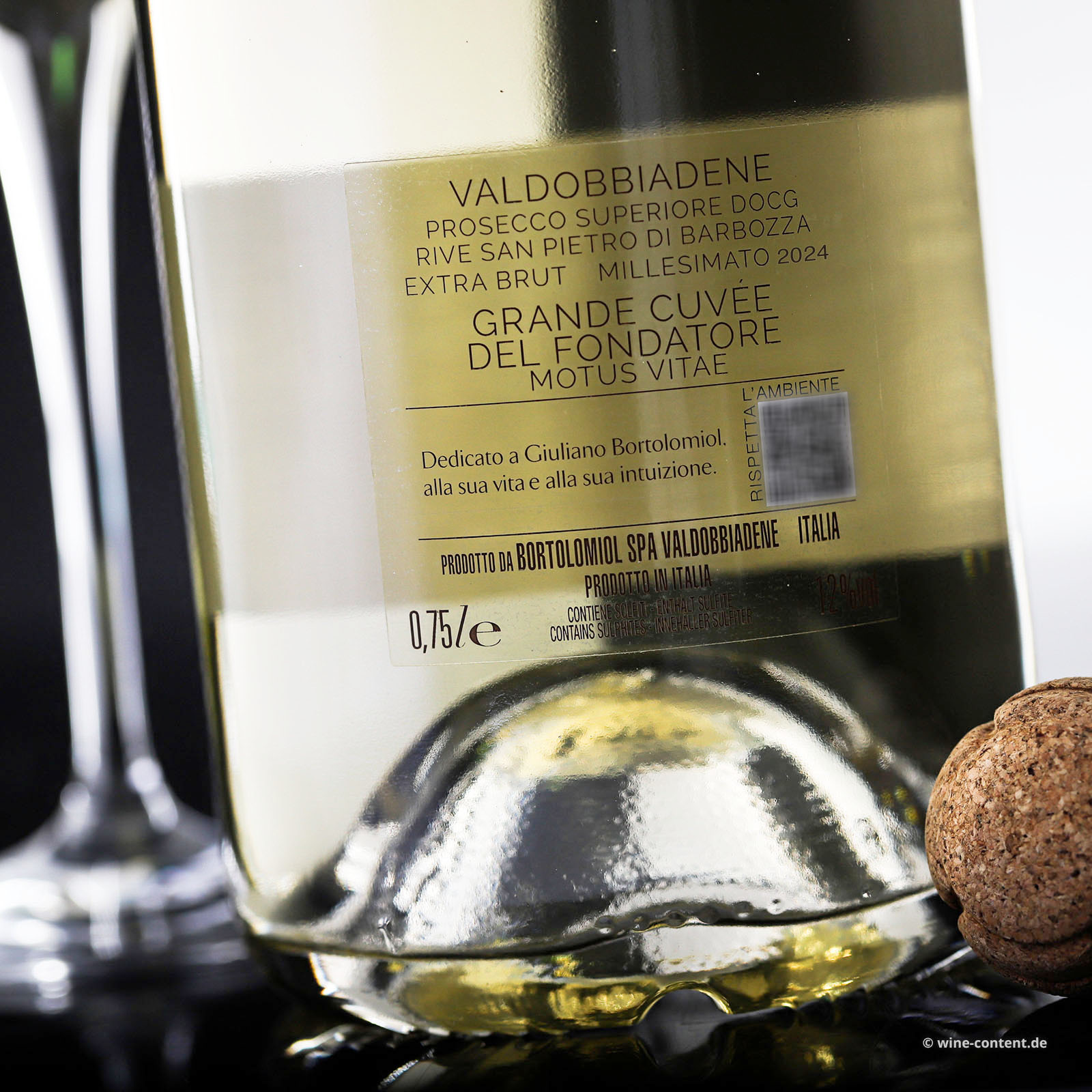 Prosecco Valdobbiadene Superiore 2024 Grande Cuvée del Fondatore Extra Brut