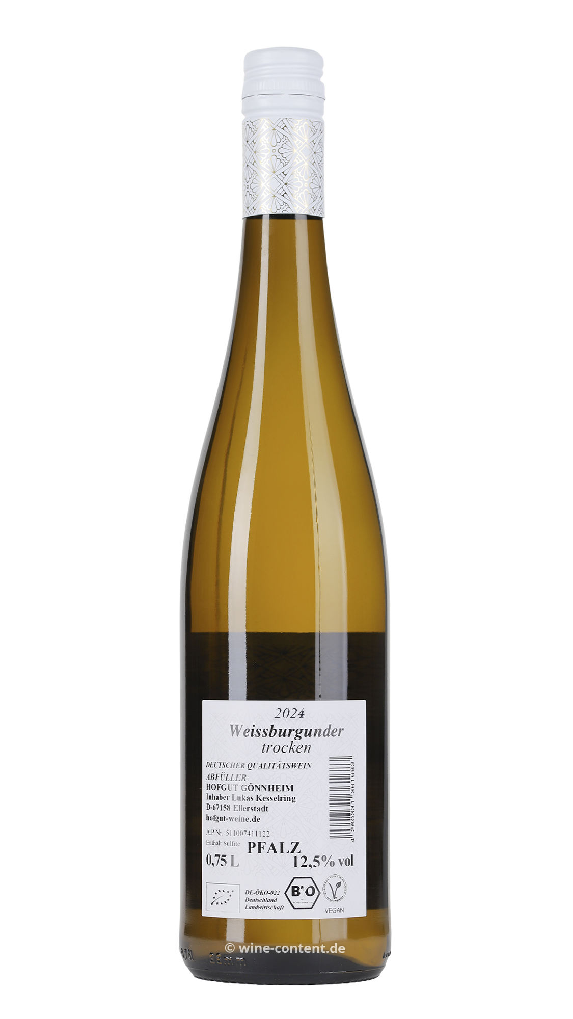 Weißburgunder 2024 Gönnheim Bio