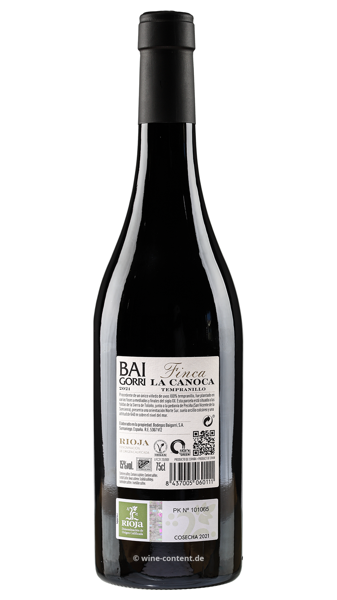 Rioja 2021 Finca La Canoca