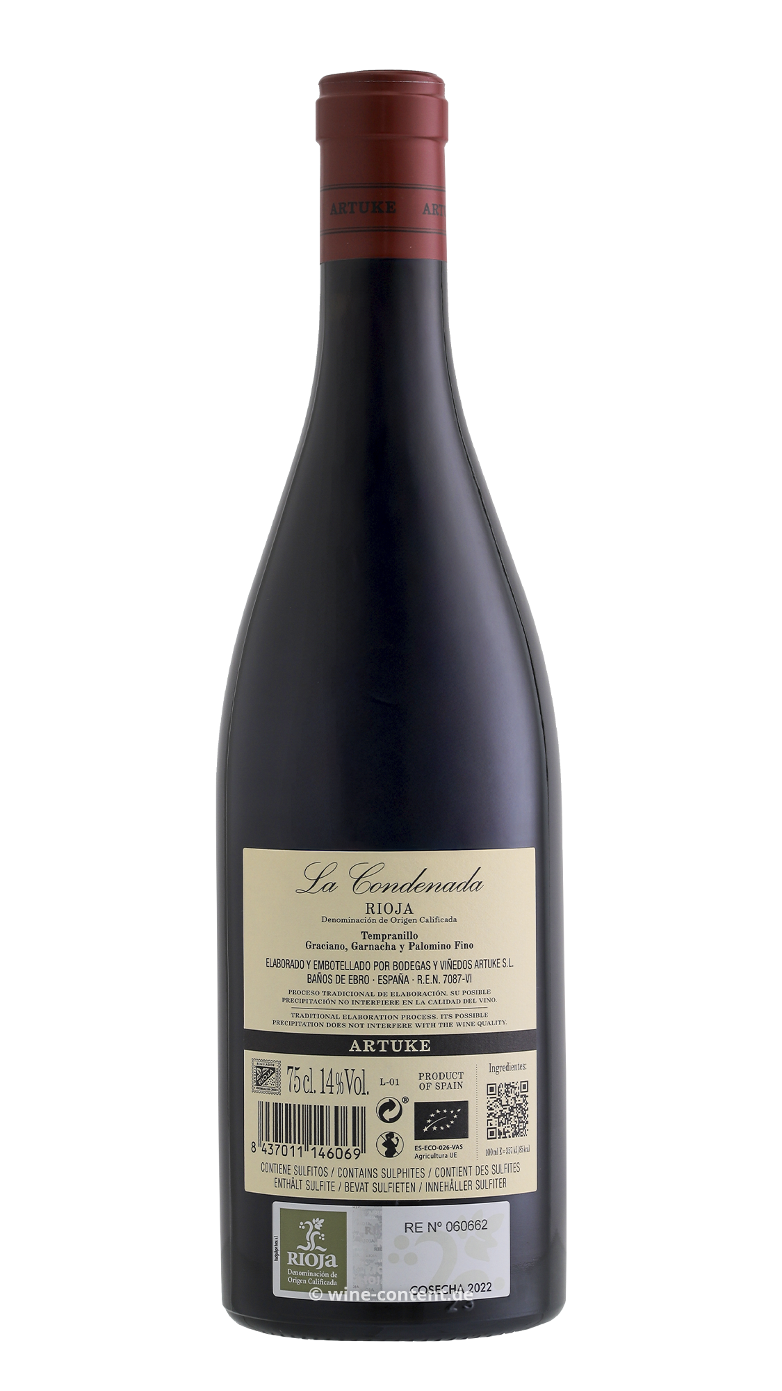 Rioja 2022 La Condenada Bio