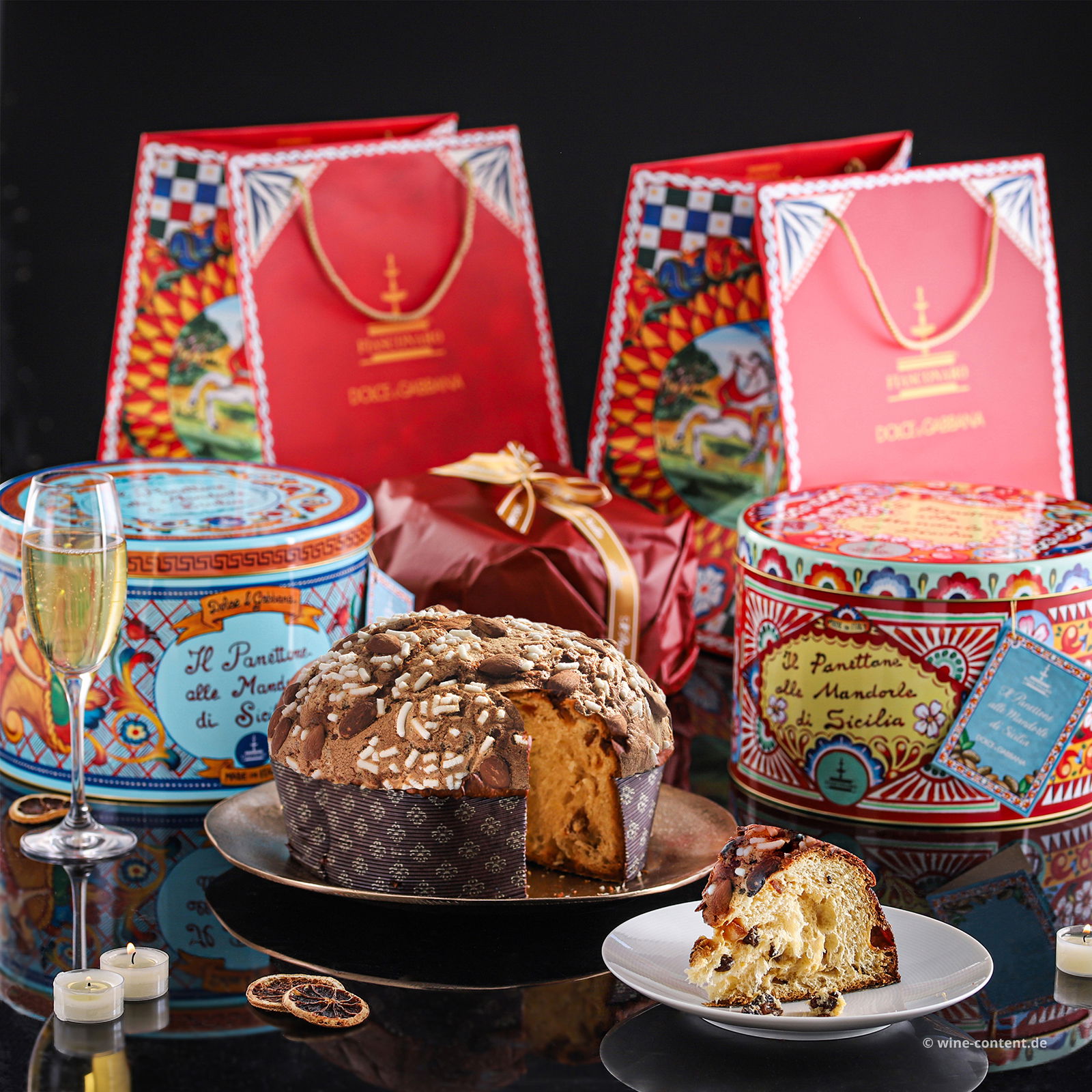 2x Panettone mit sizilianischen Mandeln Dolce & Gabbana 2x Panettone mit sizilianischen Mandeln Dolce & Gabbana