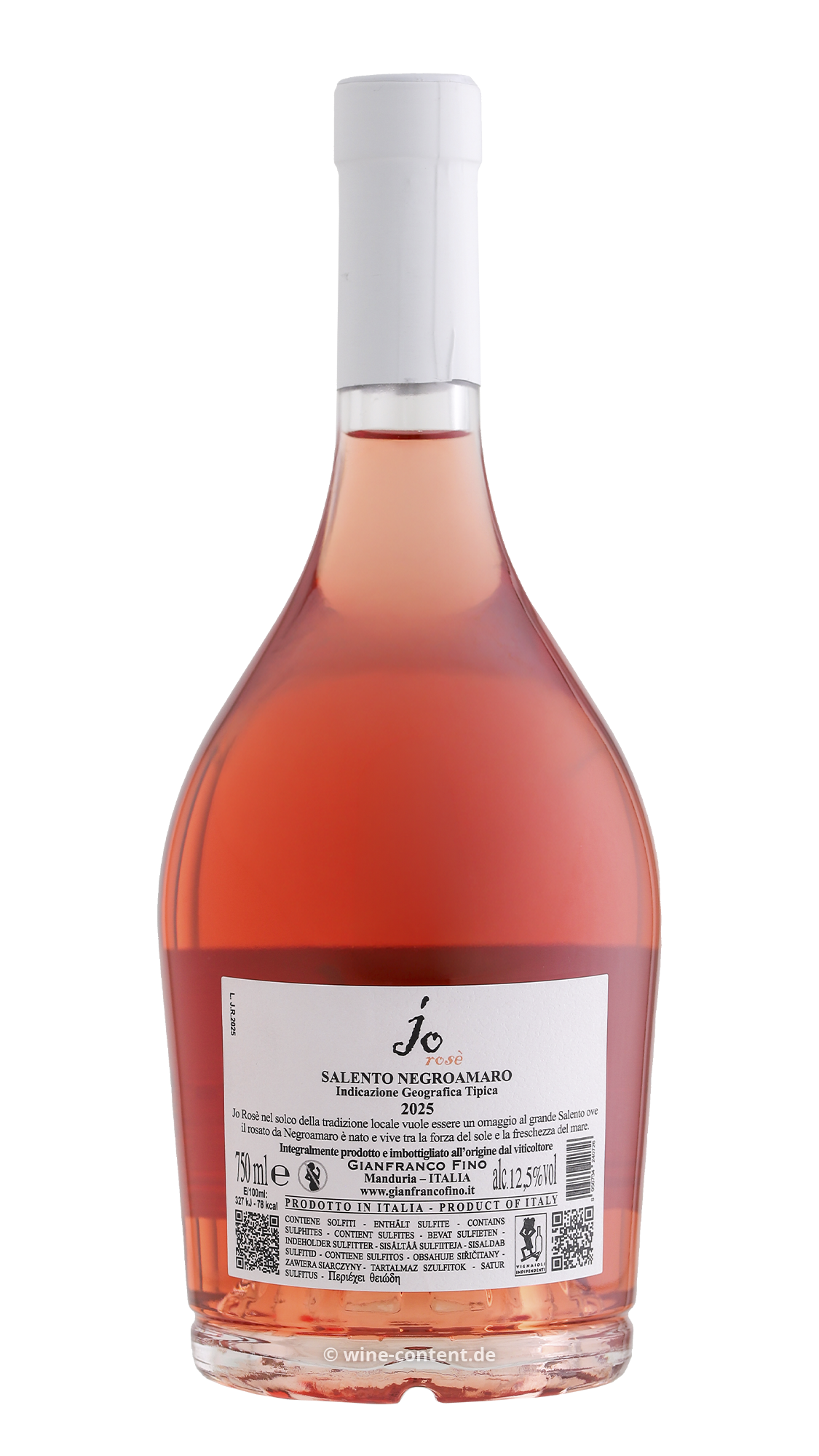 Negroamaro Salento Rosé 2025 jo