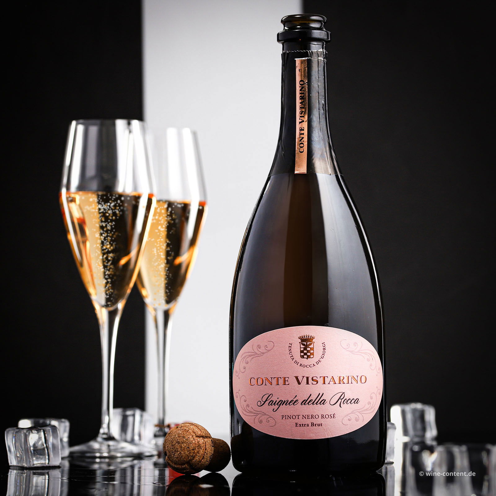 Spumante Rosé Pinot Nero Saignée della Rocca Extra Brut