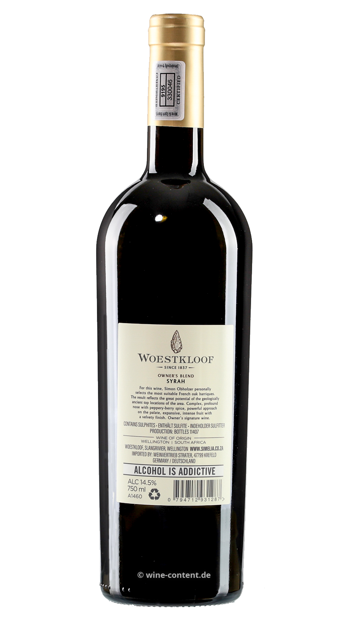 Syrah 2019 Owner's Blend
