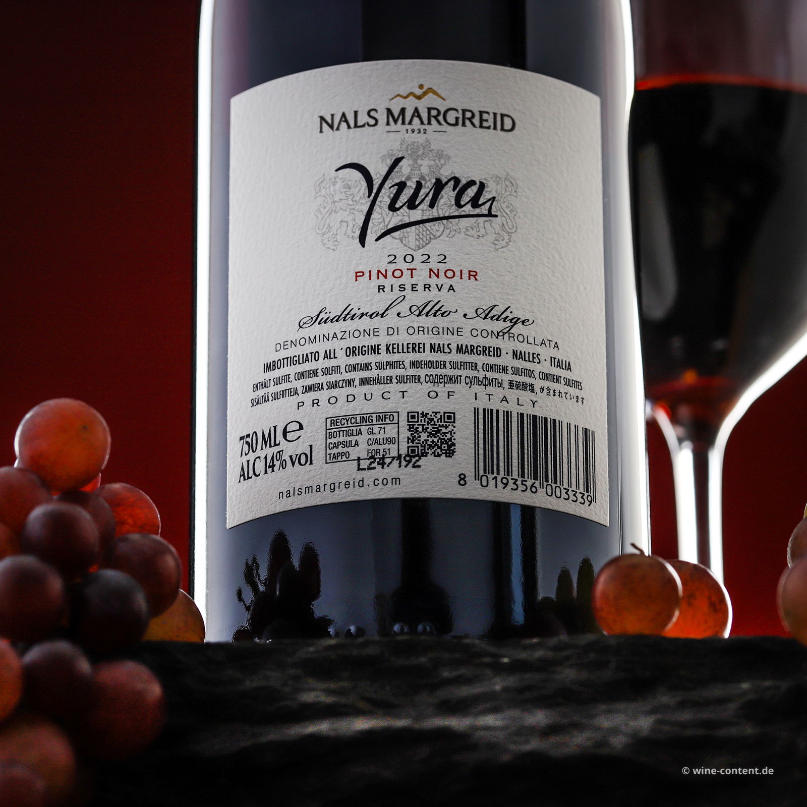 Pinot Noir Riserva 2022 Yura