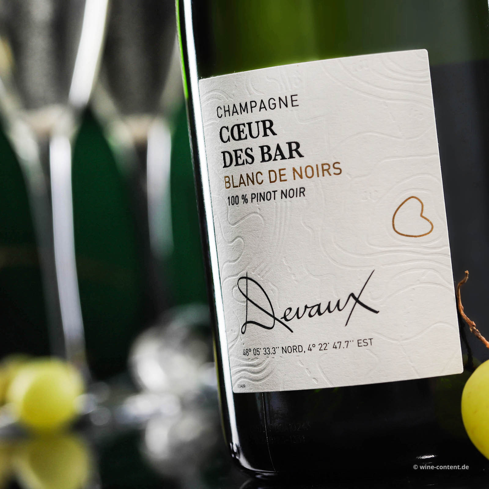 Champagner Blanc de Noirs Coeur des Bar Brut