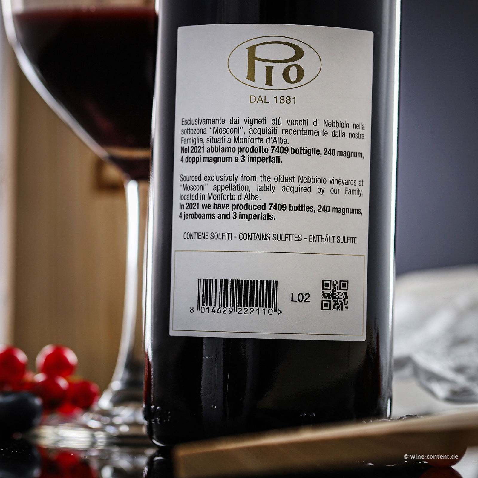 3er-Holzkiste Barolo 2021 Mosconi