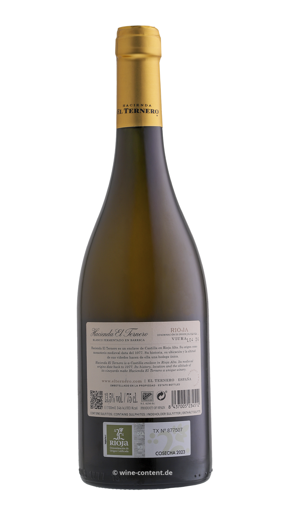 Rioja Blanco 2023 Fermentado en Barrica