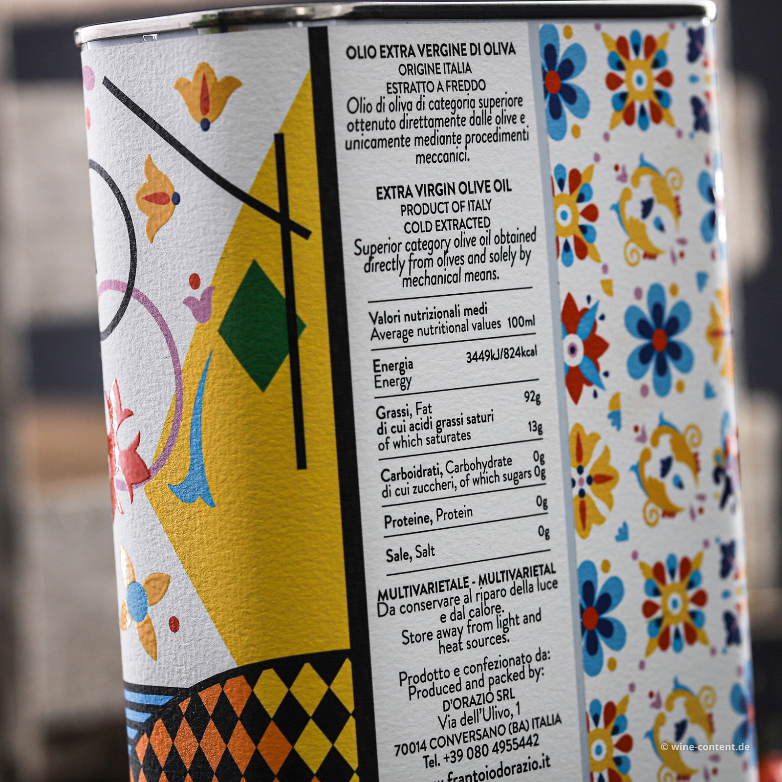 1 L Olivenöl Extra Vergine Dorazia