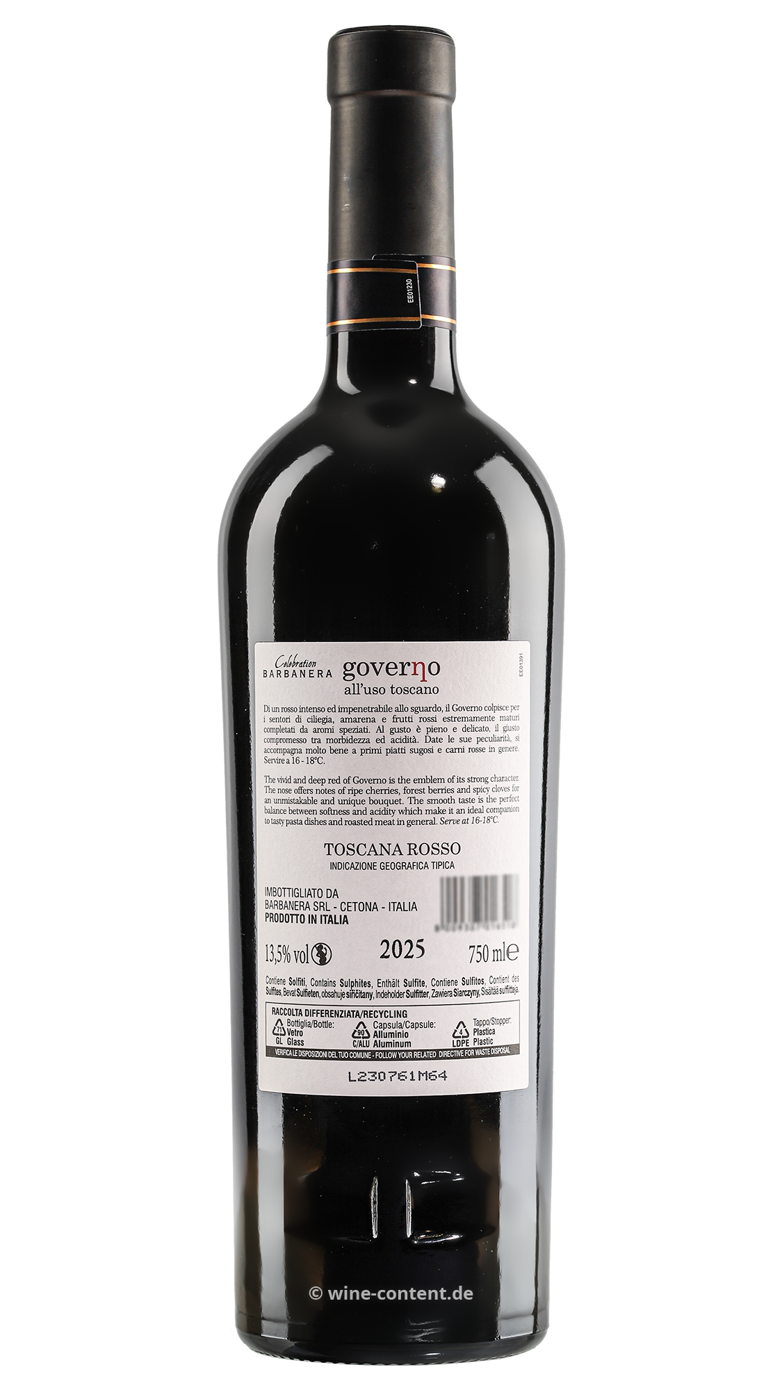 Toscana Rosso 2025 Governo