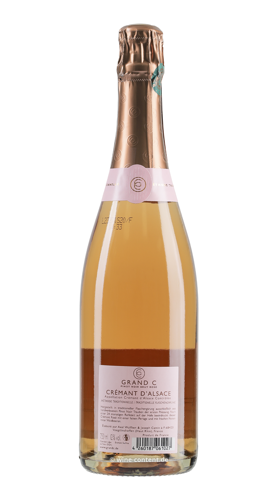 Crémant d'Alsace Rosé Pinot Noir Brut