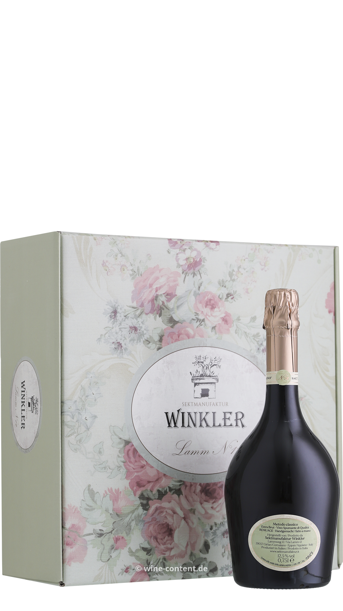 3x Spumante Lamm N°12 Extra Brut in Geschenkverpackung