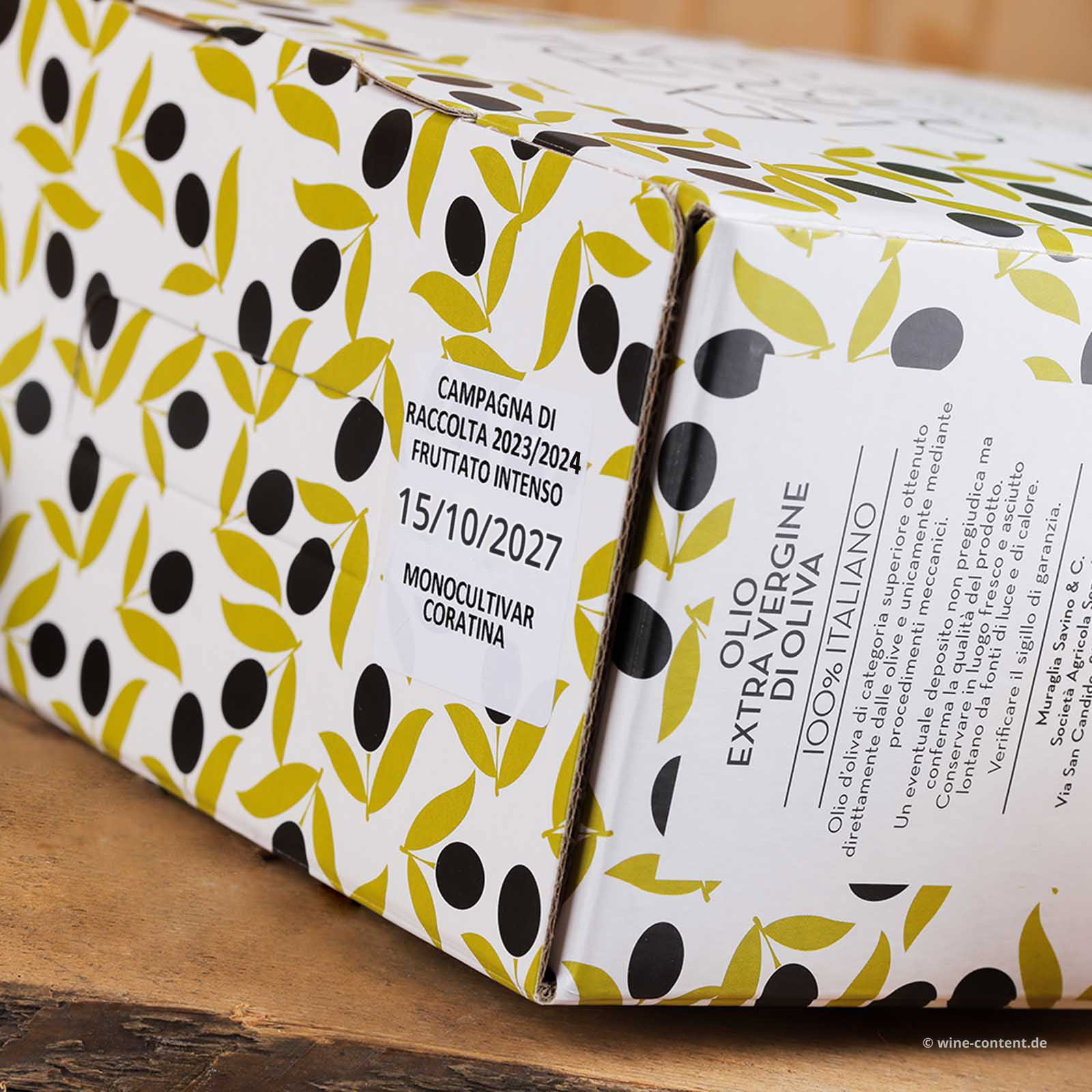 3 L Olivenöl Extra Vergine 2025  Fruttato Intenso Bag in Box