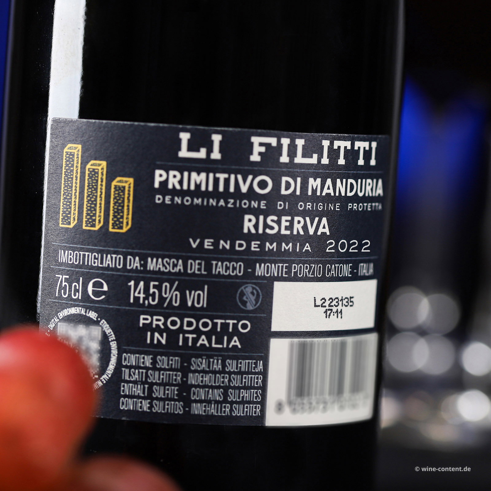 Primitivo di Manduria Riserva 2022 Li Filitti