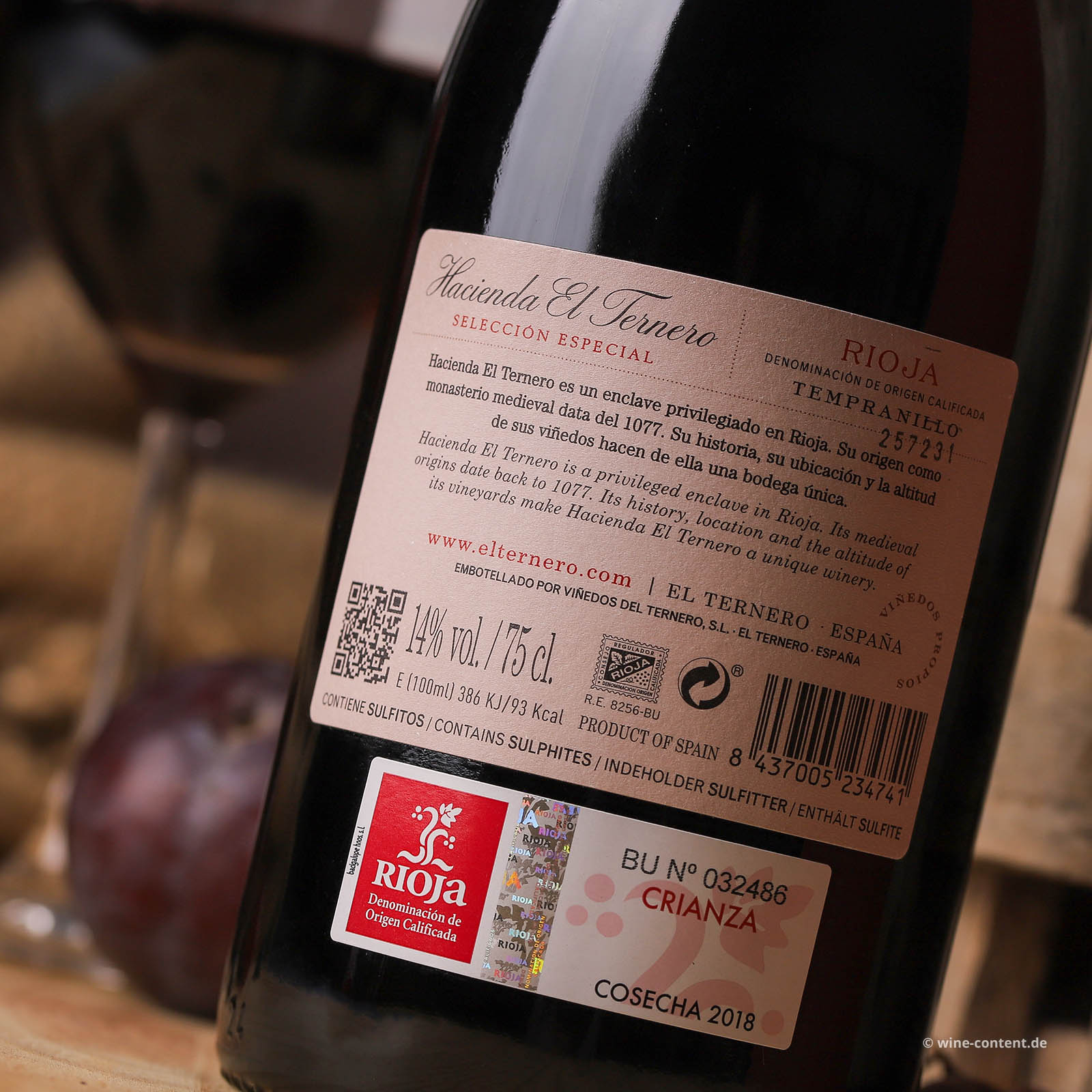 Rioja Crianza 2018 Selección Especial