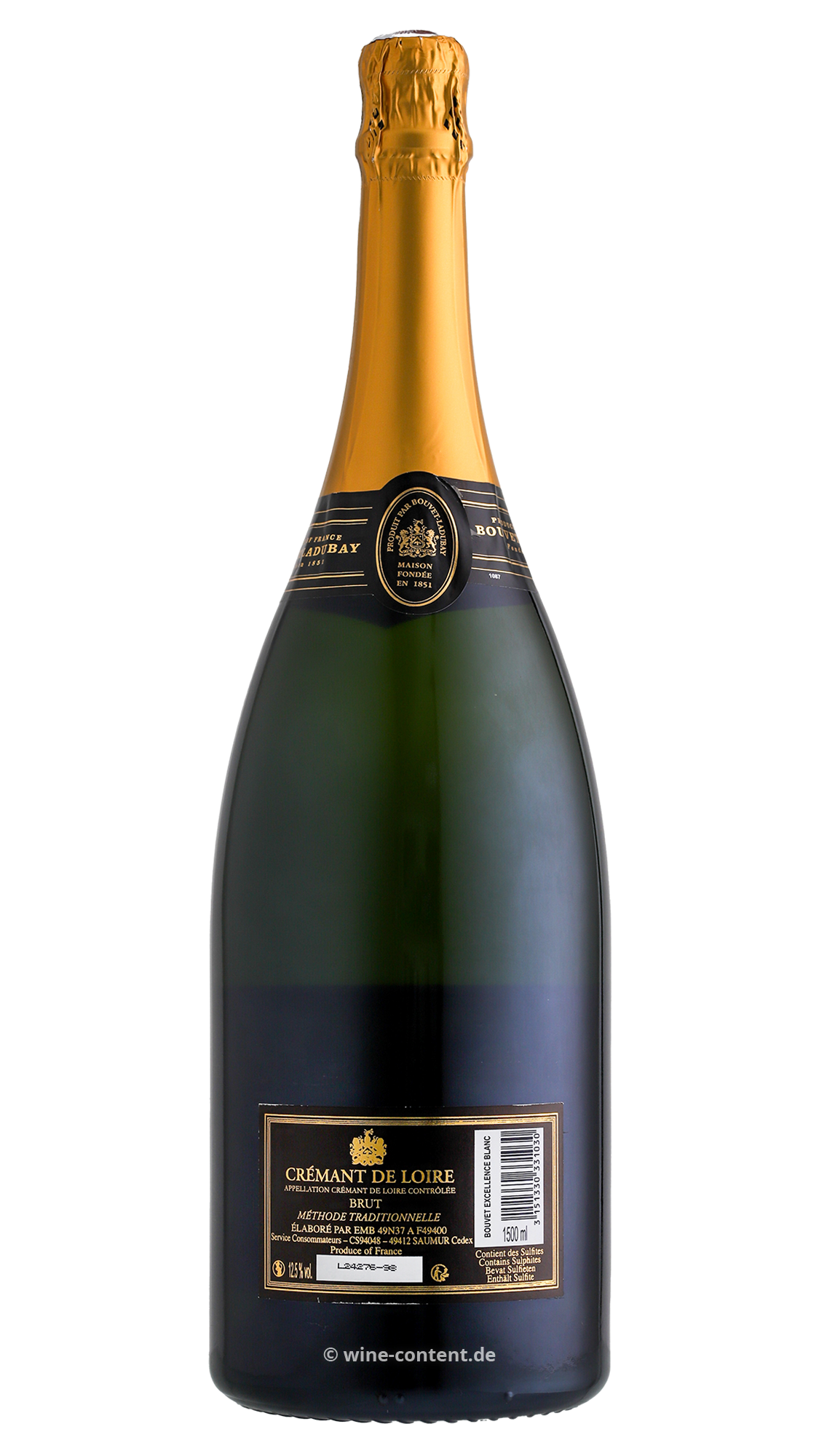 3er-Paket Crémant de Loire Excellence Brut Magnum