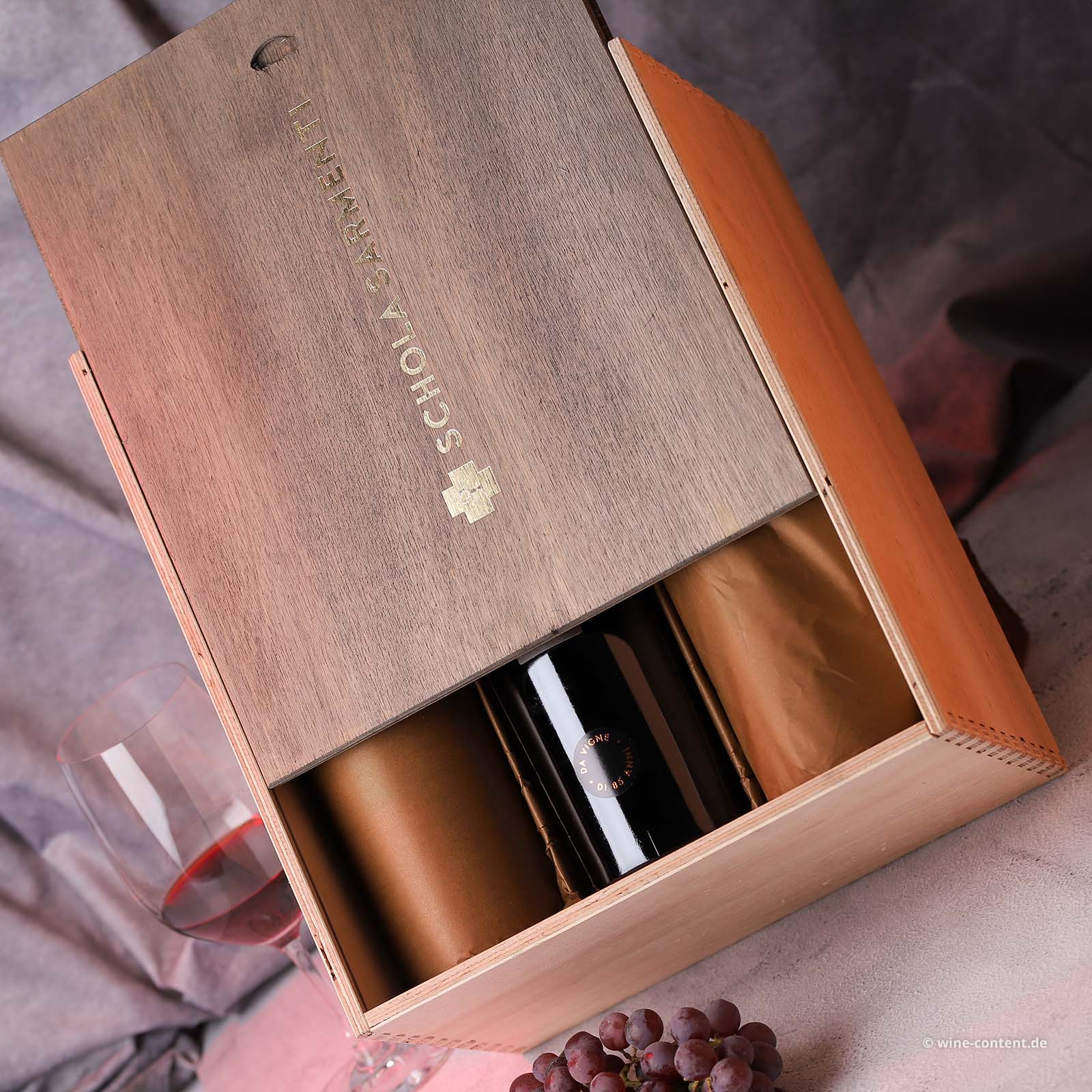 6er-Holzkiste Primitivo Salento 2022 Diciotto