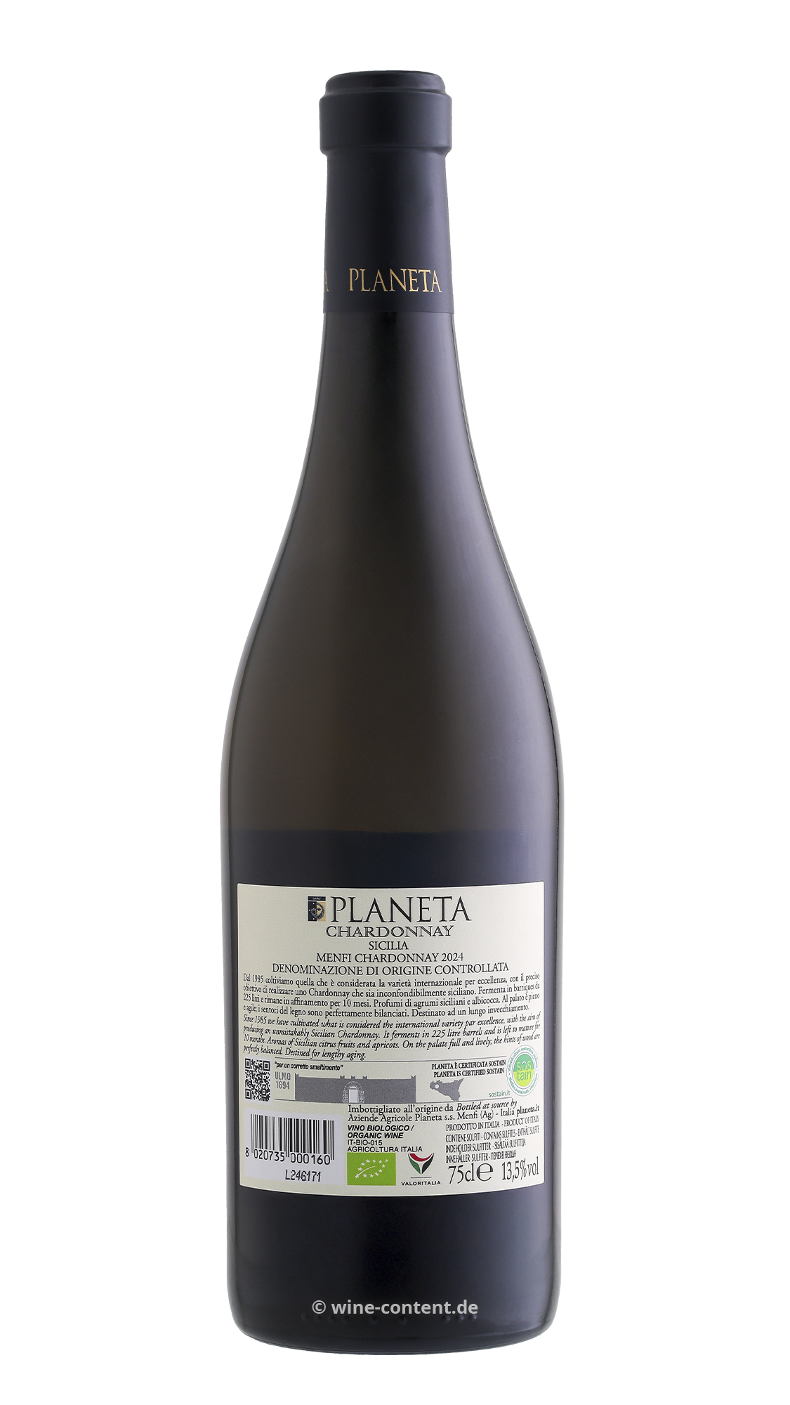 Chardonnay Sicilia Menfi 2024 Bio