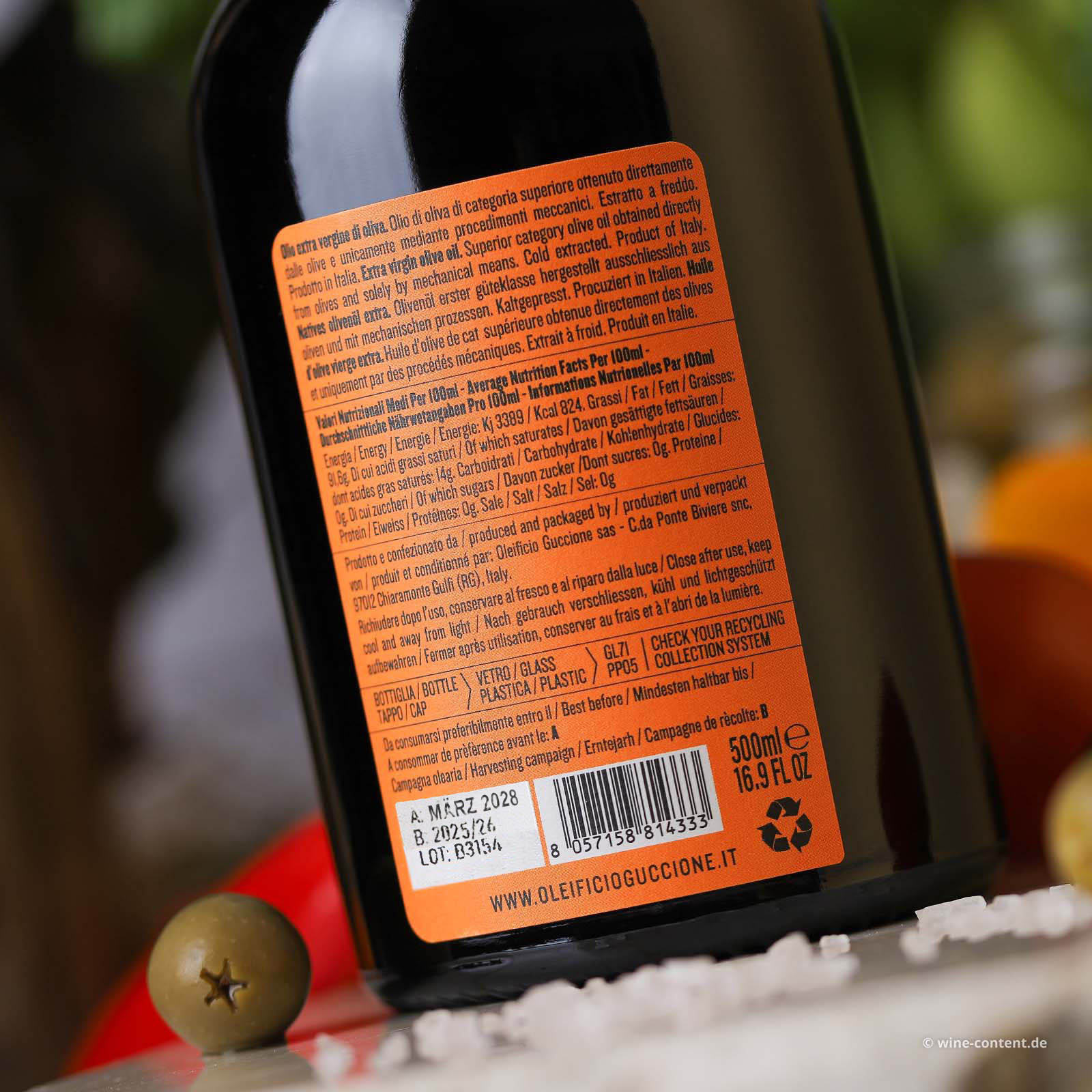 0,5 L Olivenöl Extra Vergine 2026 Fruttato Intenso