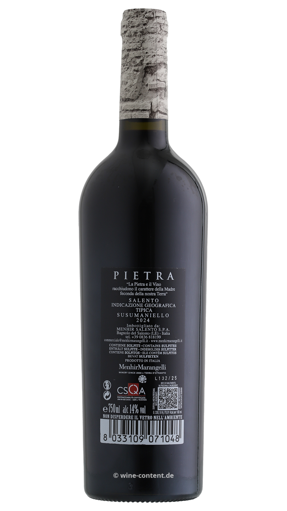 Susumaniello Salento 2024 Pietra
