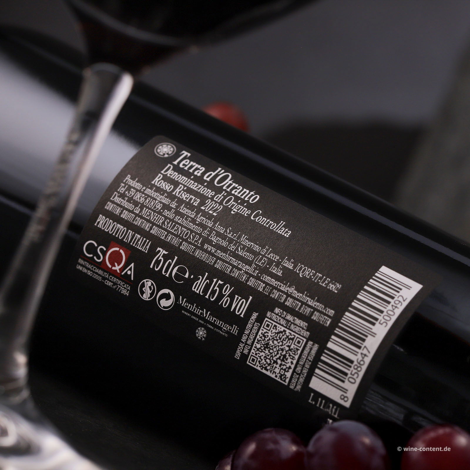 Primitivo Terra d'Otranto Riserva 2022 Vega