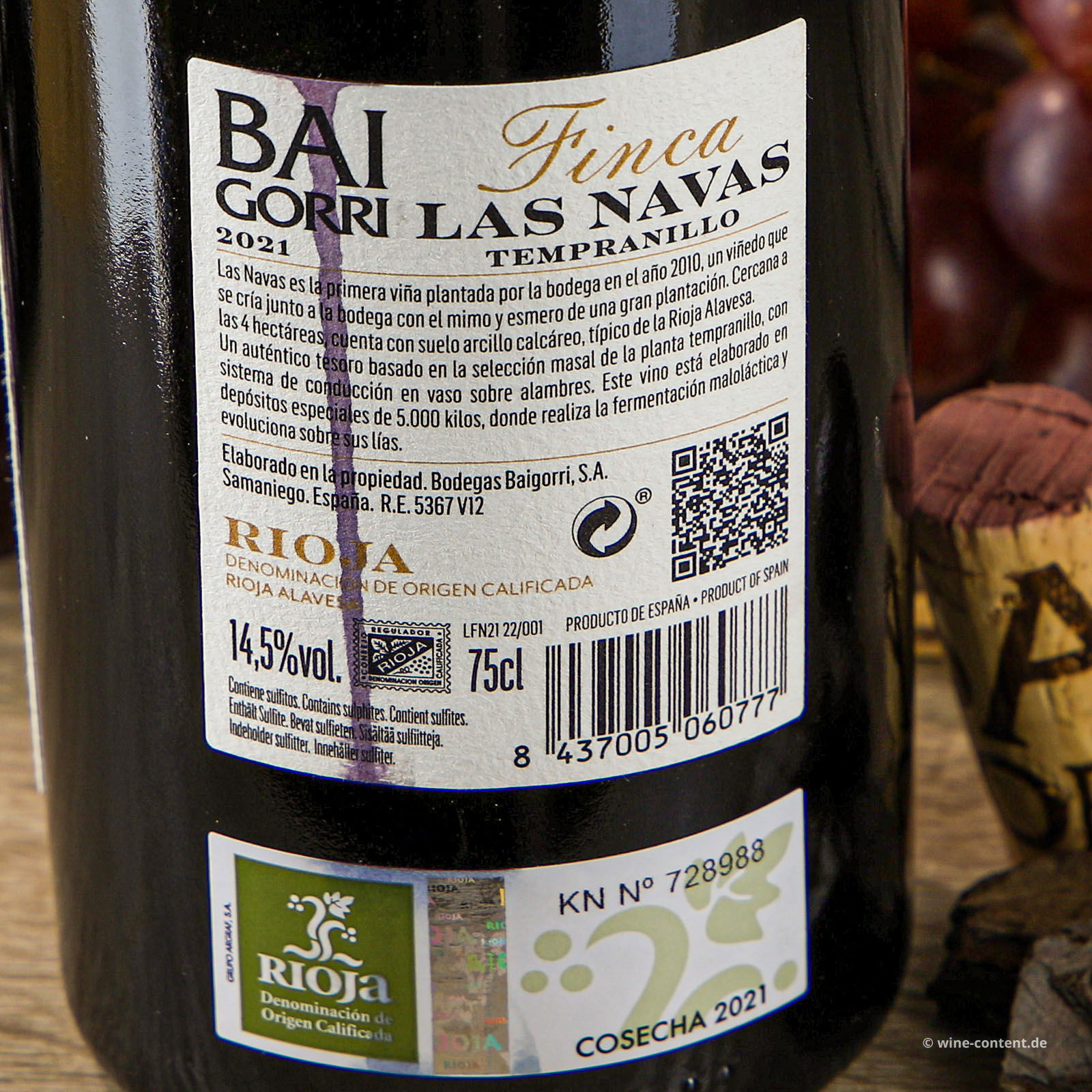 Rioja 2021 Finca Las Navas