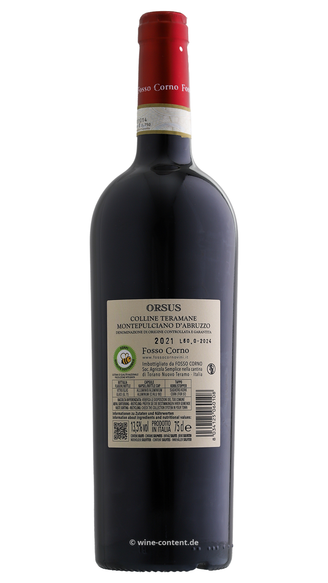 Montepulciano d'Abruzzo 2021 Orsus