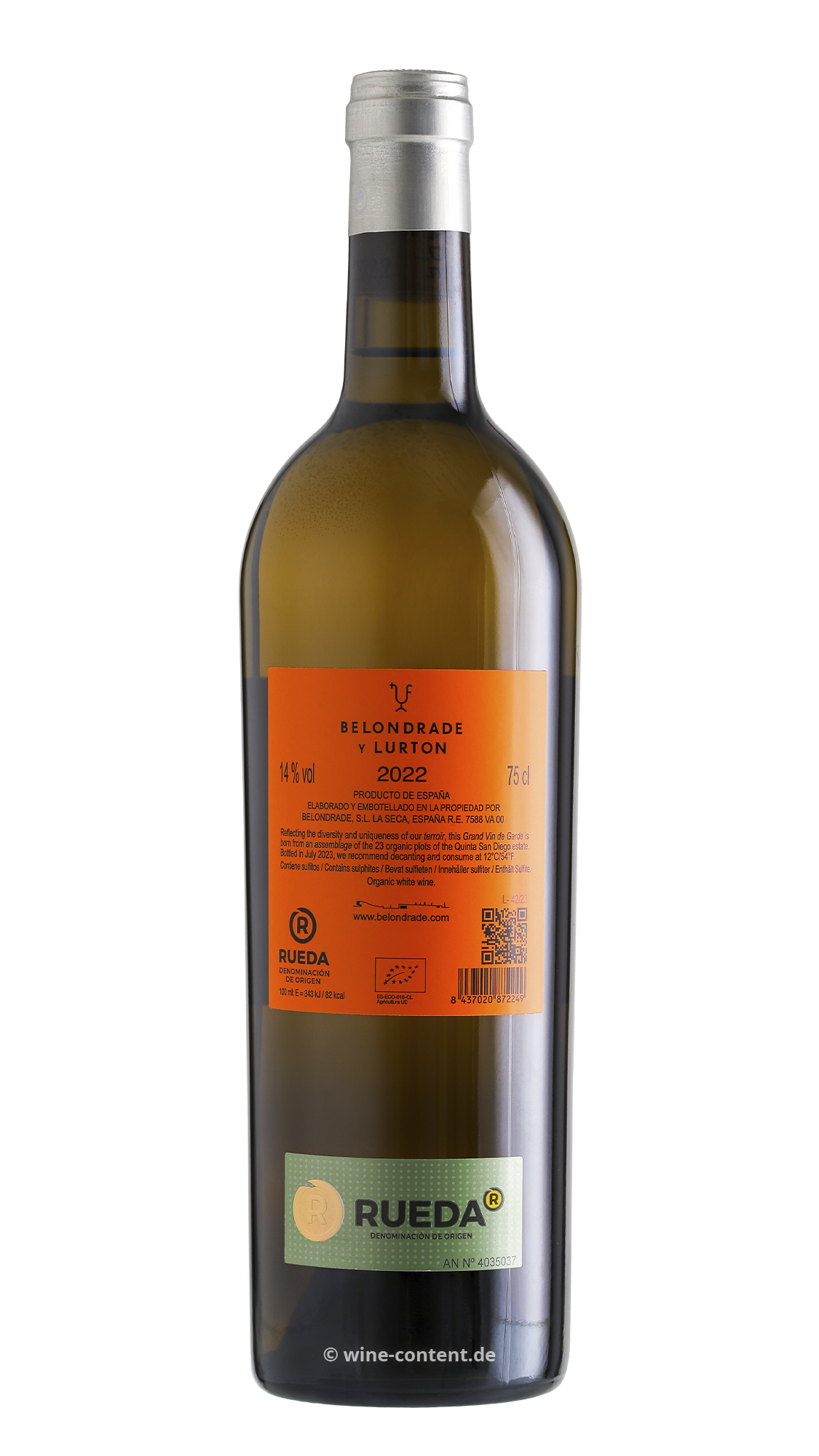 Verdejo 2022 Belondrade y Lurton Bio