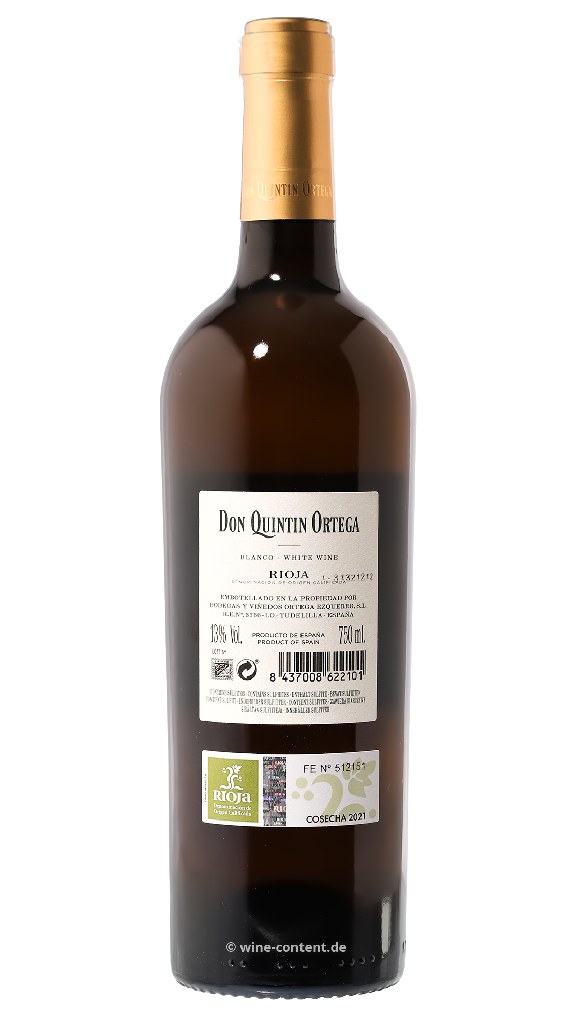 Rioja Blanco 2021 Don Quintin Ortega