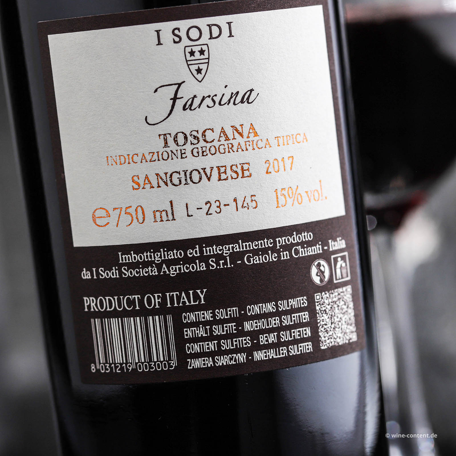 Sangiovese 2017 Farsina