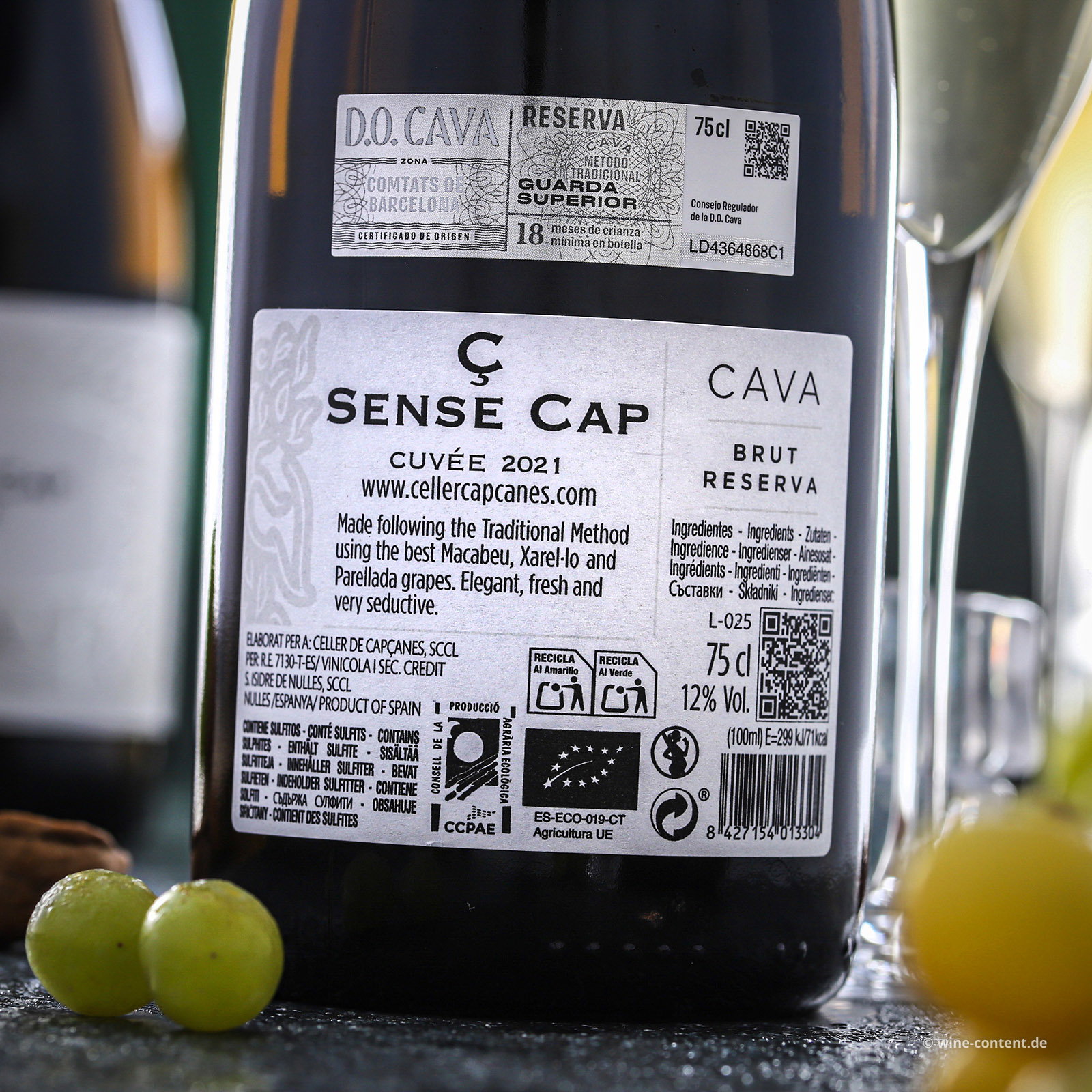 Cava Reserva 2021 Sense Cap Brut Bio
