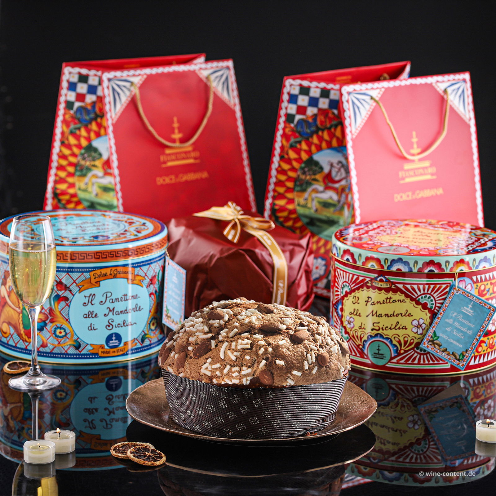 2x Panettone mit sizilianischen Mandeln Dolce & Gabbana 2x Panettone mit sizilianischen Mandeln Dolce & Gabbana