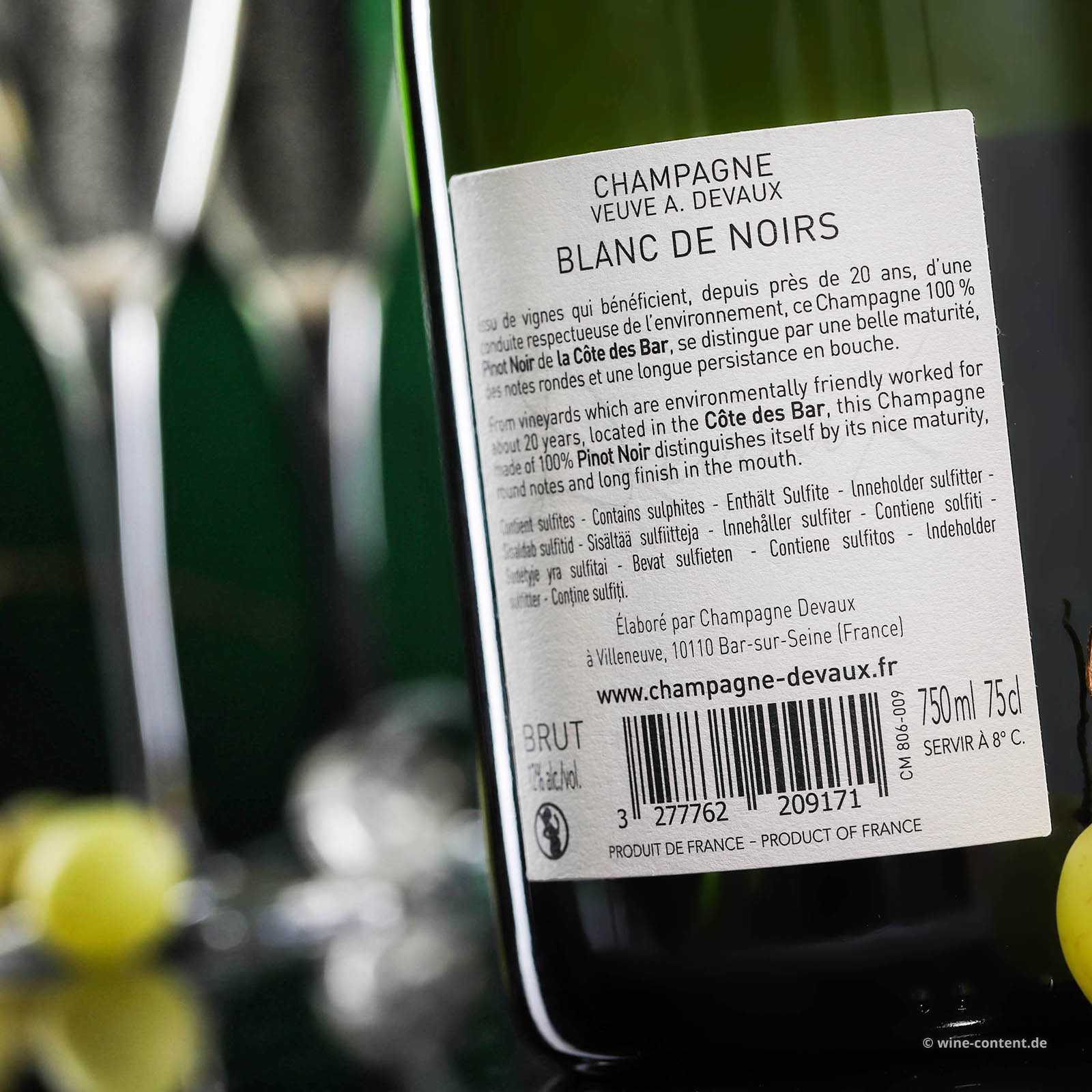 Champagner Blanc de Noirs Coeur des Bar Brut