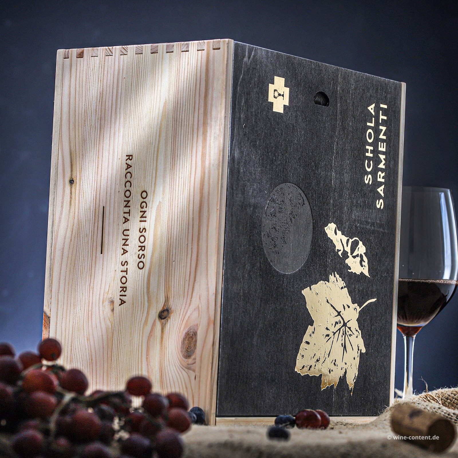 6er-Holzkiste Primitivo Salento 2021 Diciotto +1