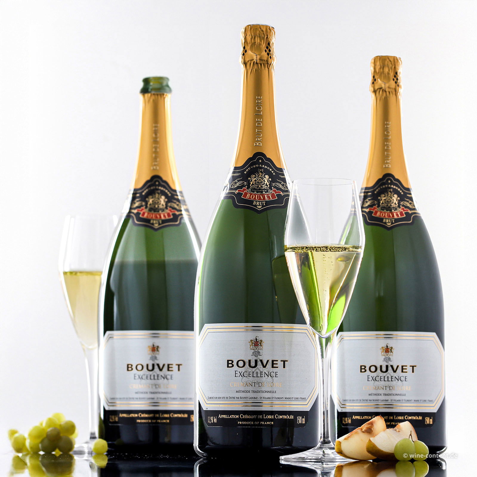 3er-Paket Crémant de Loire Excellence Brut Magnum