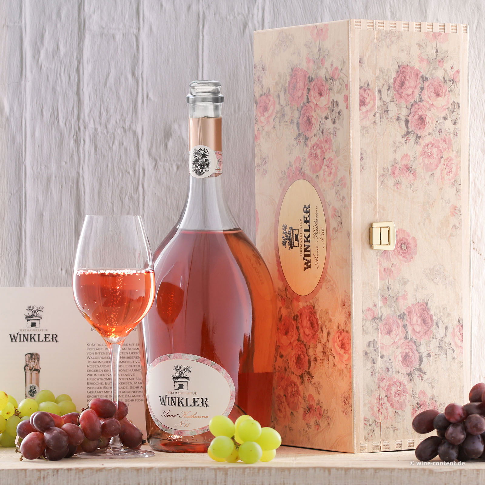 Spumante Rosé Anna-Katharina N°15 Extra Brut in Holzkiste