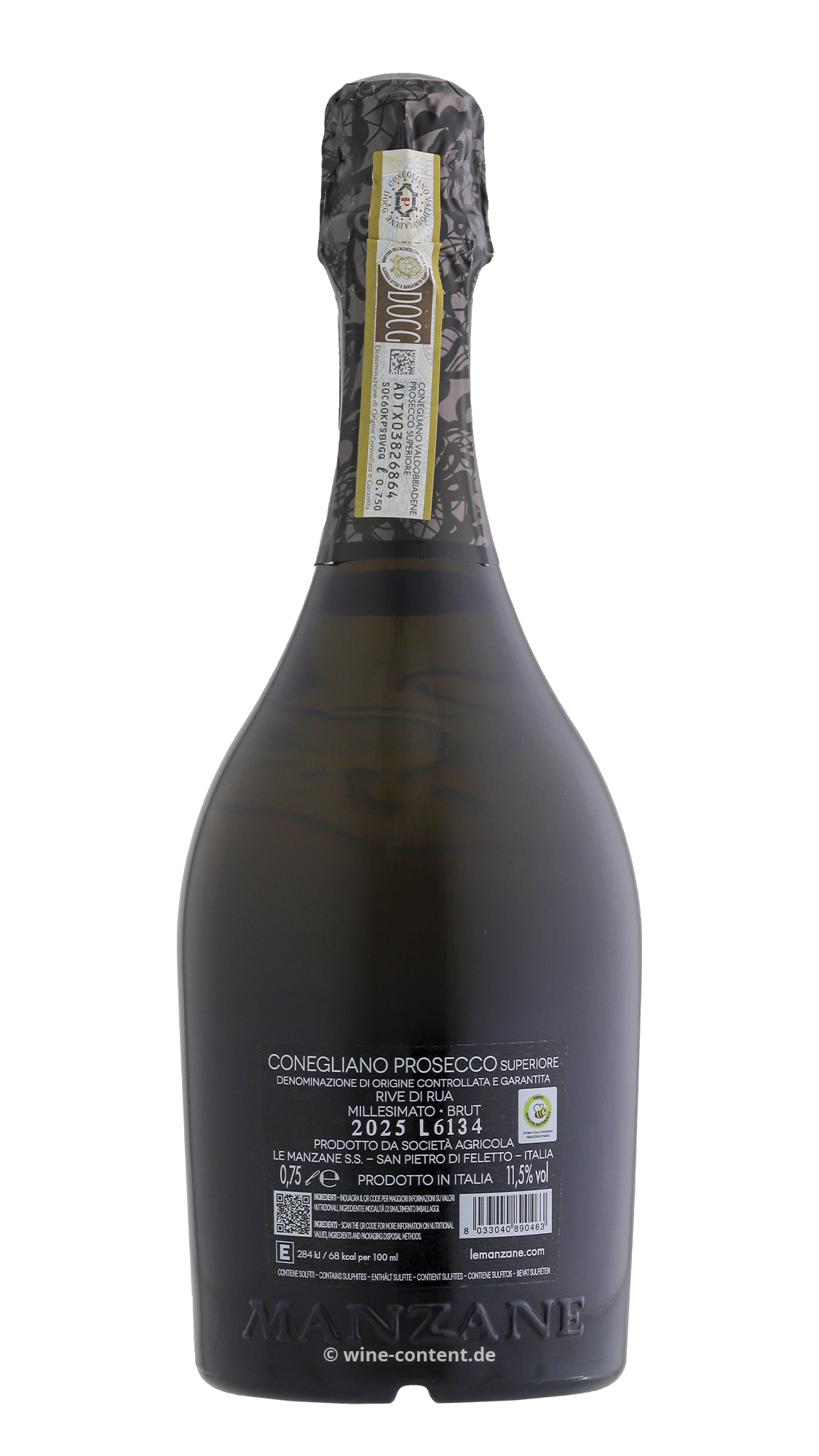 Prosecco Superiore 2025 Rive di Rua Springo Black Brut