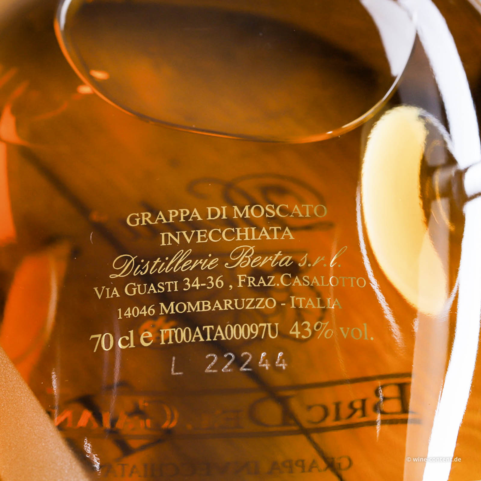 Grappa Bric del Gaian 2016 (Moscato)