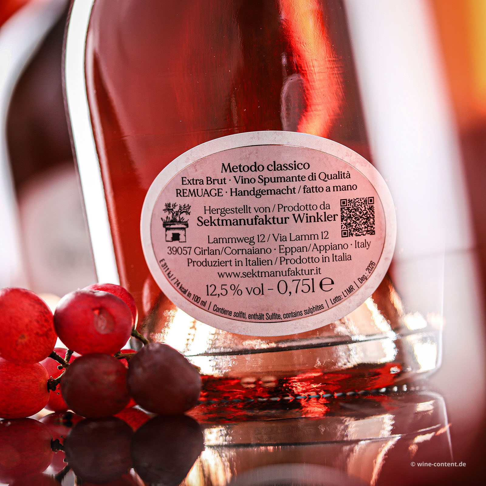 3er-Paket Spumante Rosé Lamm N°12 Extra Brut in Einzelverpackung