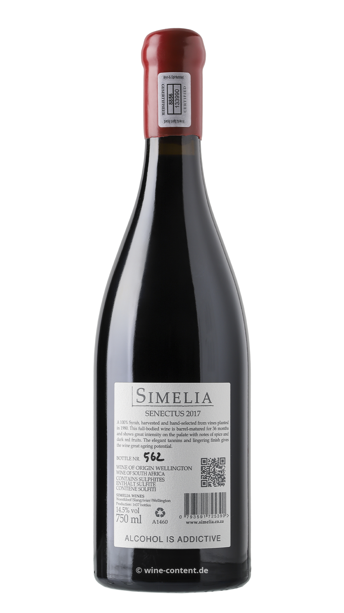Syrah Reserve 2017 Senectus