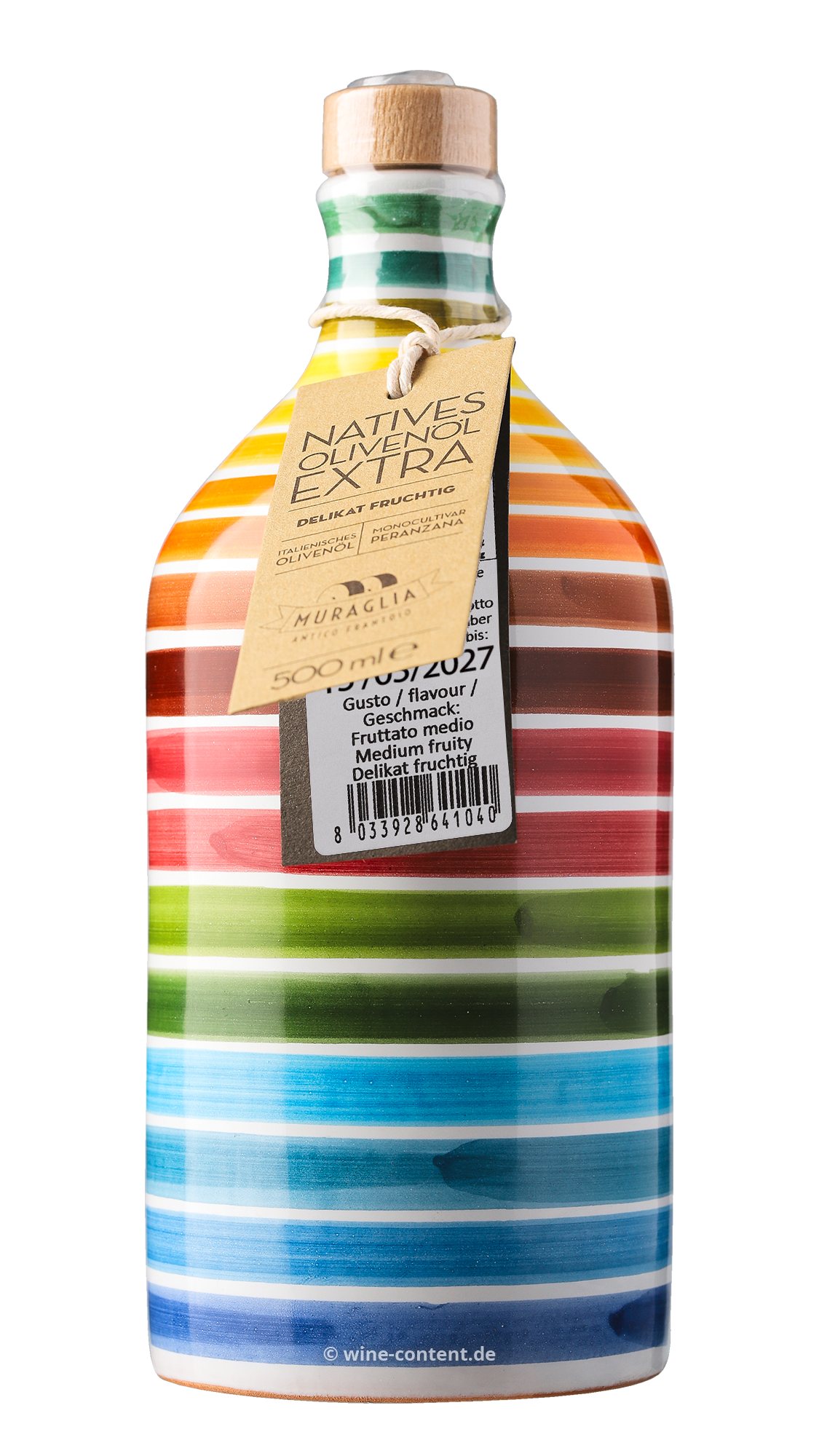 Vorbestellung: 0,5 L Olivenöl Extra Vergine 2025 Fruttato Medio Rainbow