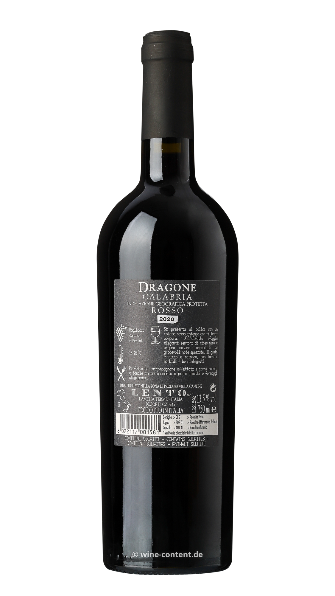 Calabria Rosso 2020 Dragone Selezione
