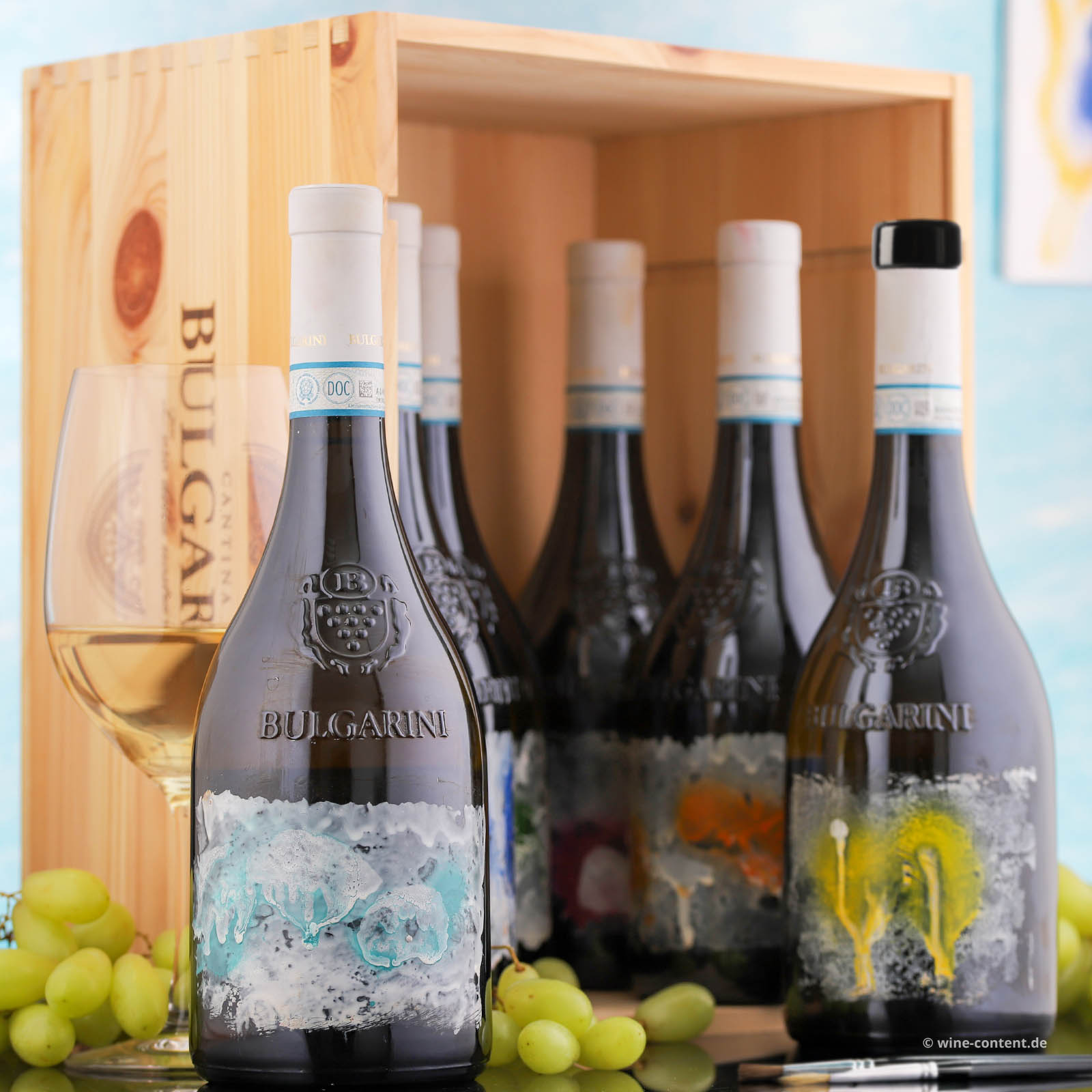 6er-Holzkiste Collezione Artisti 2025 Peace