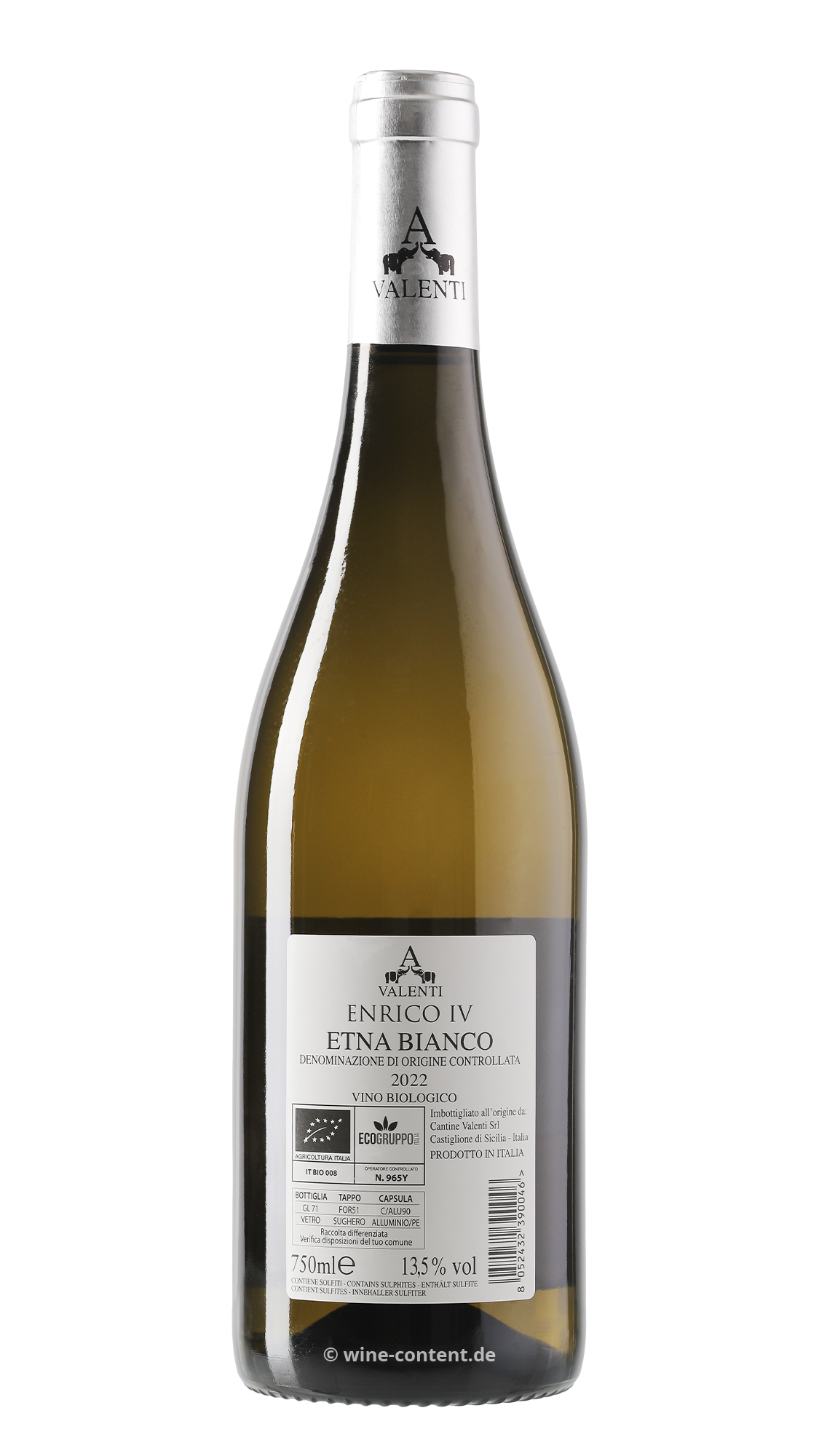 Etna Bianco 2022 Enrico IV Bio