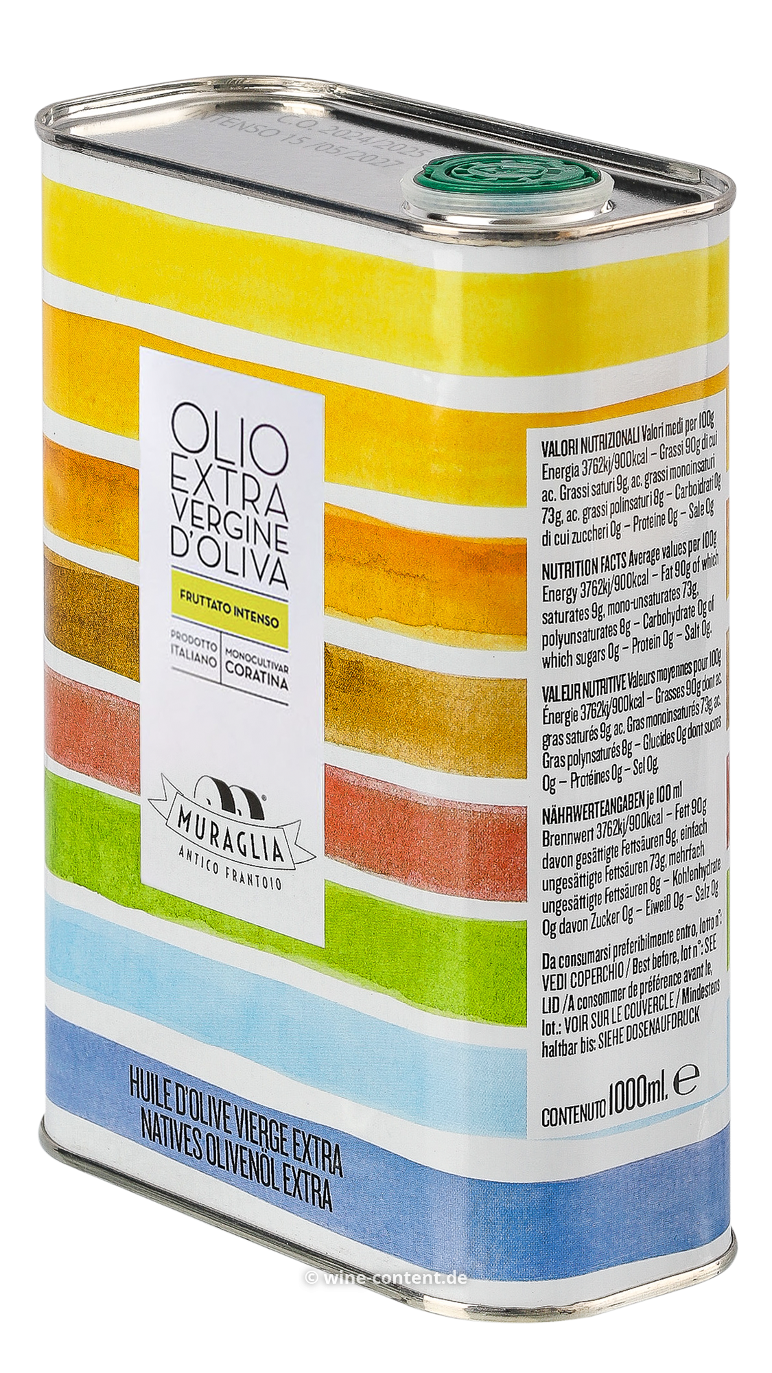 Vorbestellung: Olivenöl Duo 2025 Rainbow 0,5 L Fruttato Medio + 1 L Fruttato Intenso