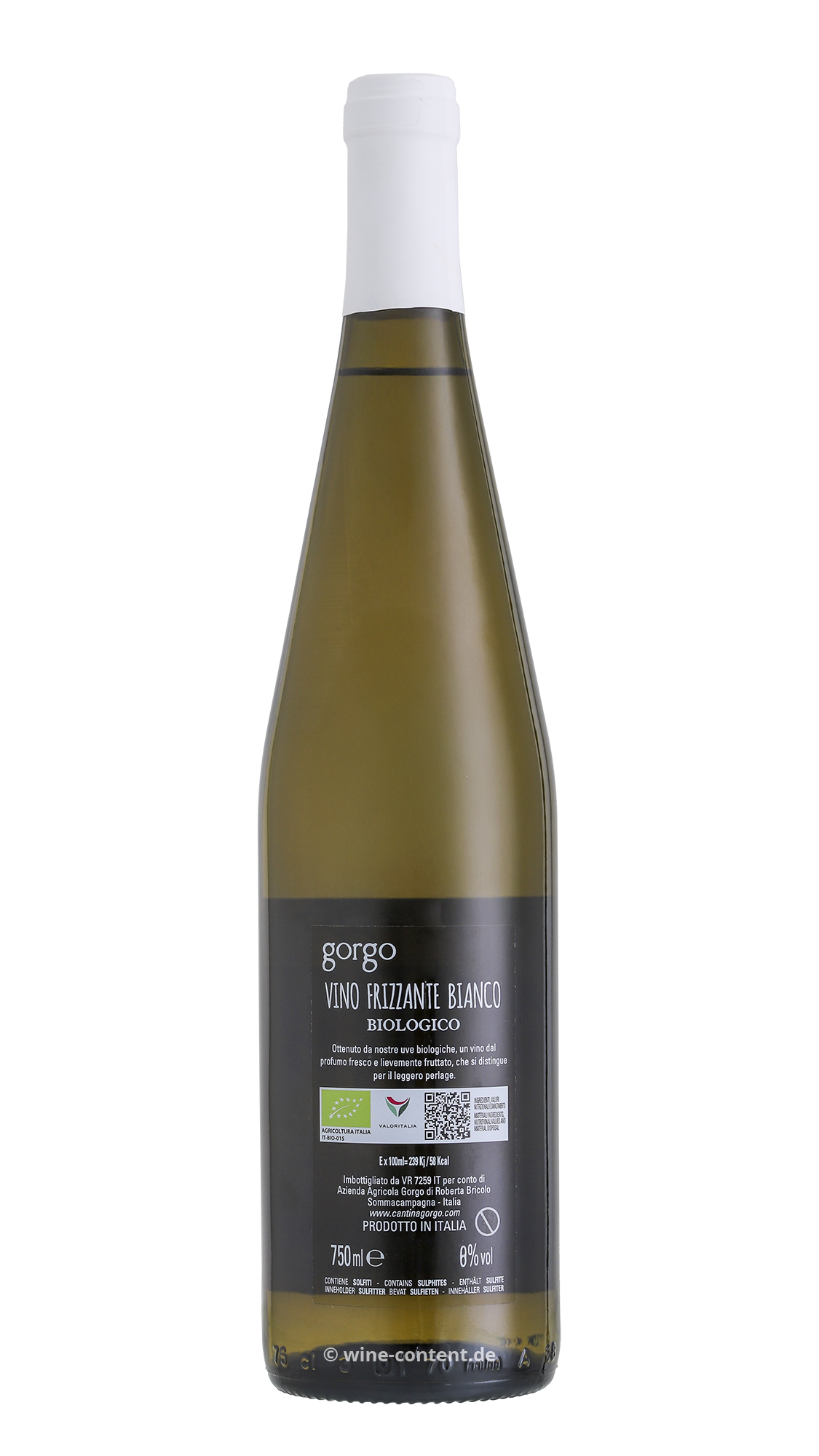 Frizzante Bianco IL 100 Bio 8%